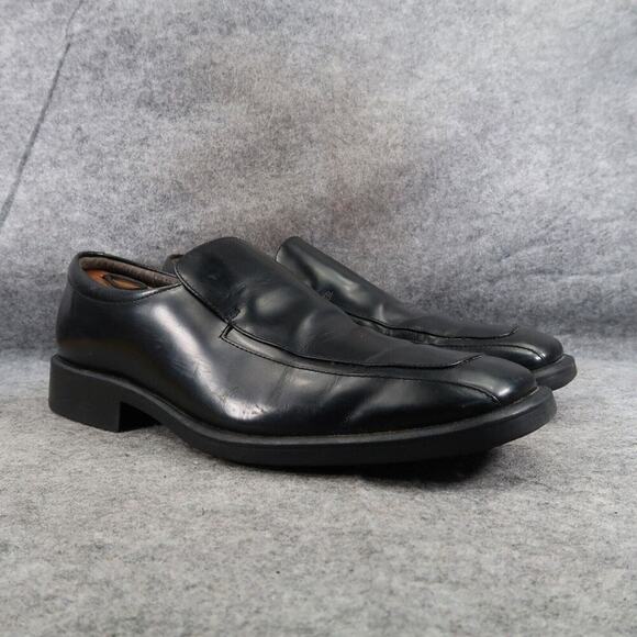 Kenneth Cole Shoes Men 10.5 Reaction Loafer Slip On Leather Professional Classic - Picture 1 of 16